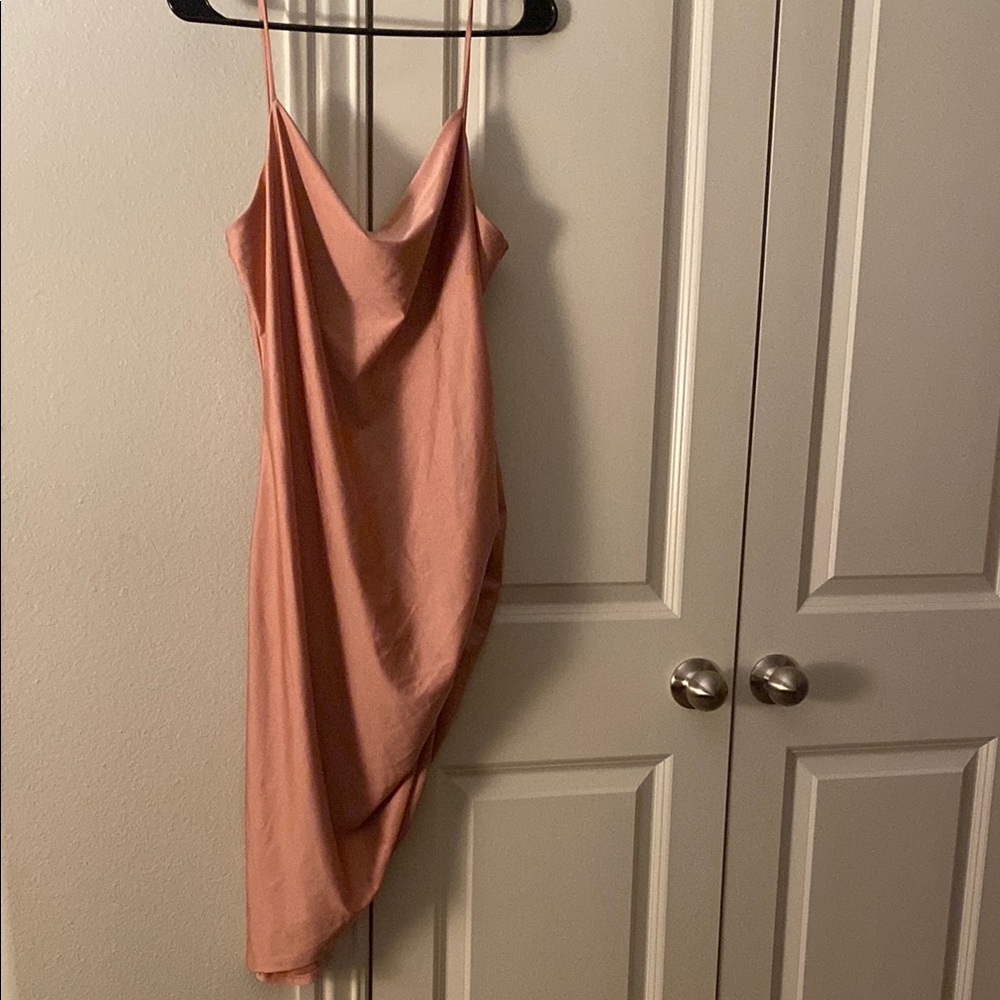Elegant Pink Slip Dress
